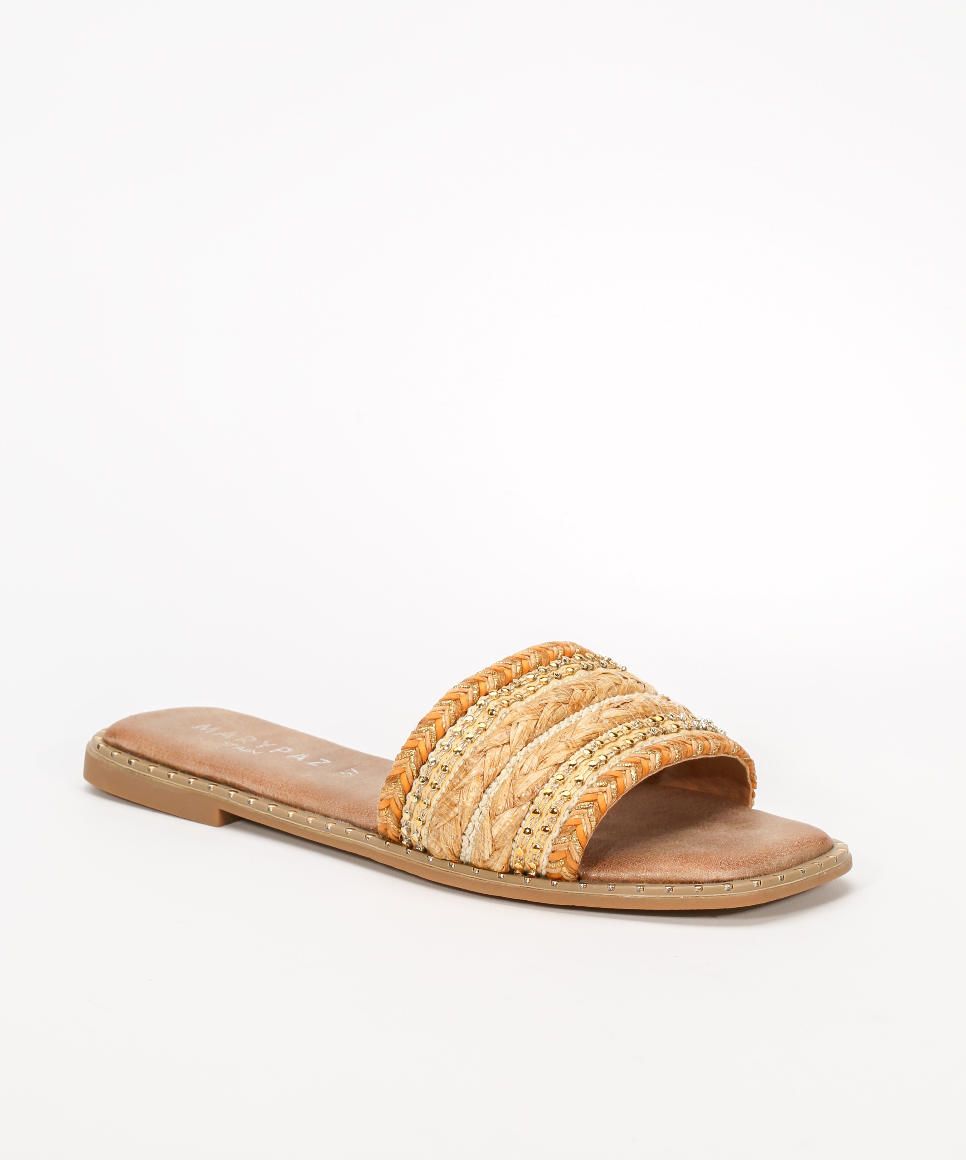 Sandalias planas combinadas